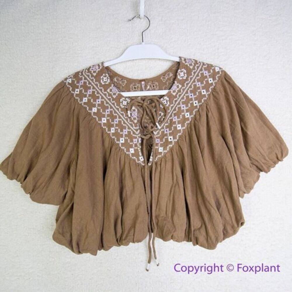 New! Free People Joni Embroidered Top, size XS - Picture 9 of 16